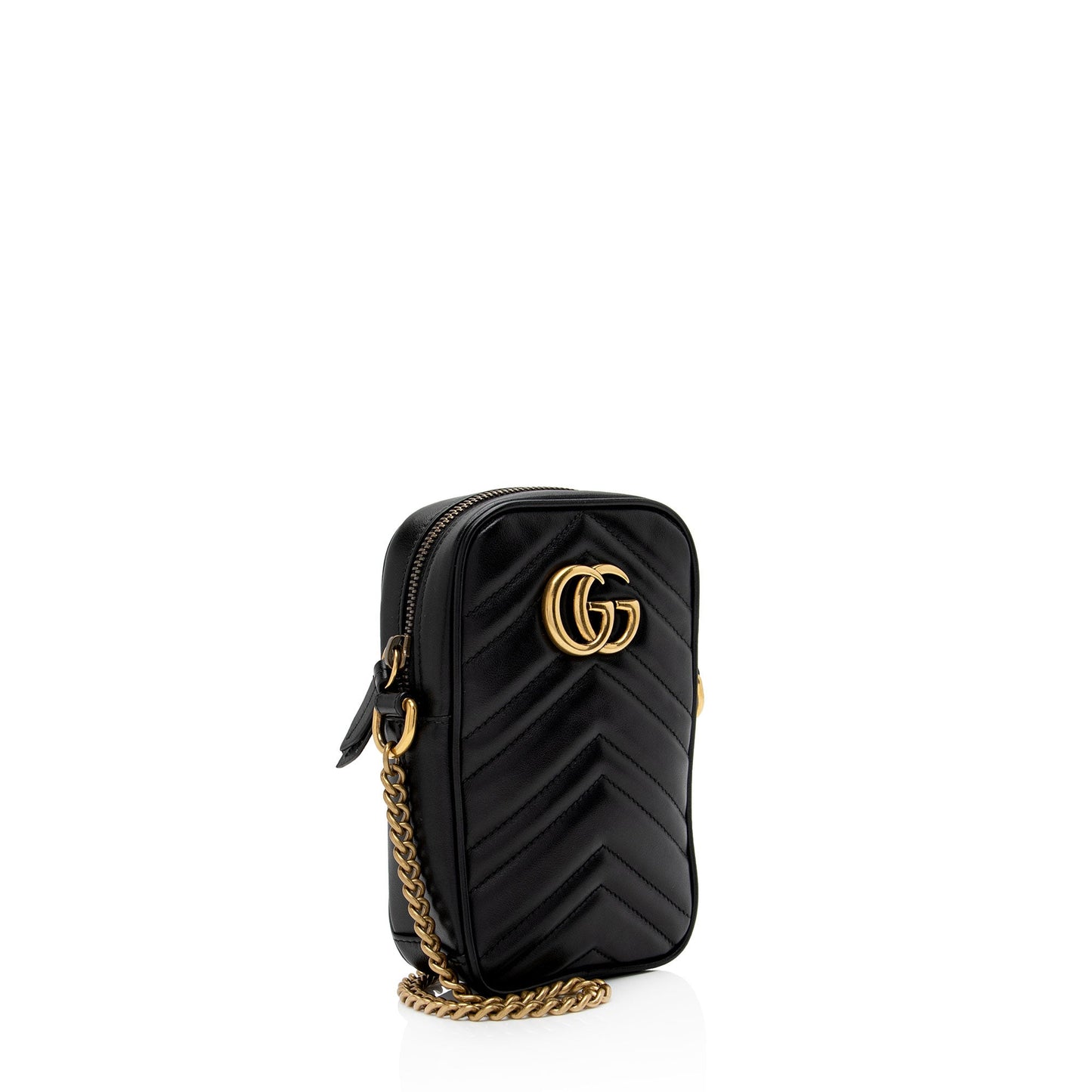 Gucci Matelasse Leather GG Marmont Mini Crossbody Bag (SHF-2UTE9c)