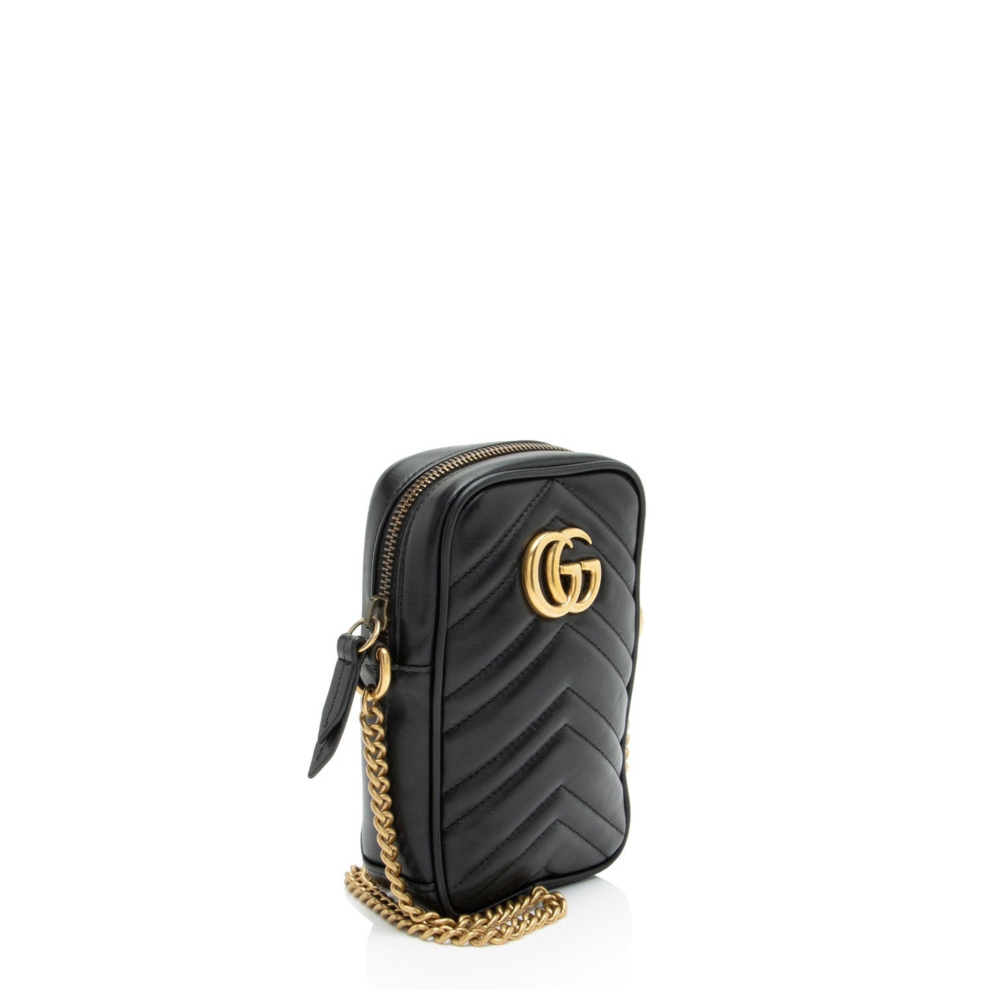 Gucci Matelasse Leather GG Marmont Mini Crossbody