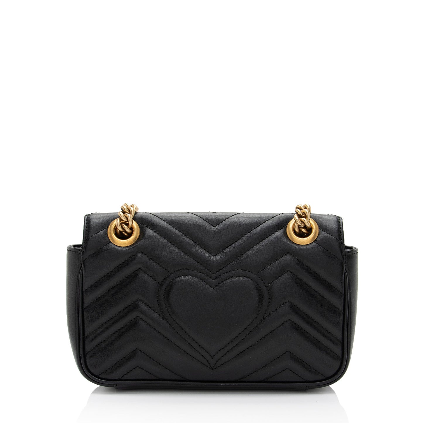 Gucci Matelasse Leather GG Marmont Mini Flap Bag (SHF-Aicihy)