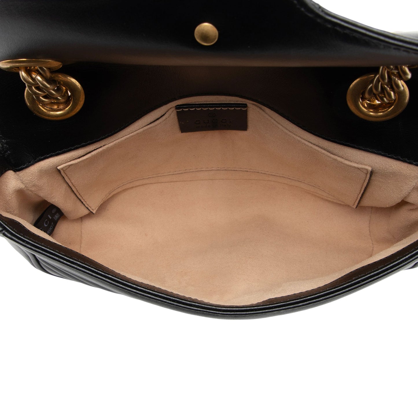 Gucci Matelasse Leather GG Marmont Mini Flap Bag (SHF-Aicihy)