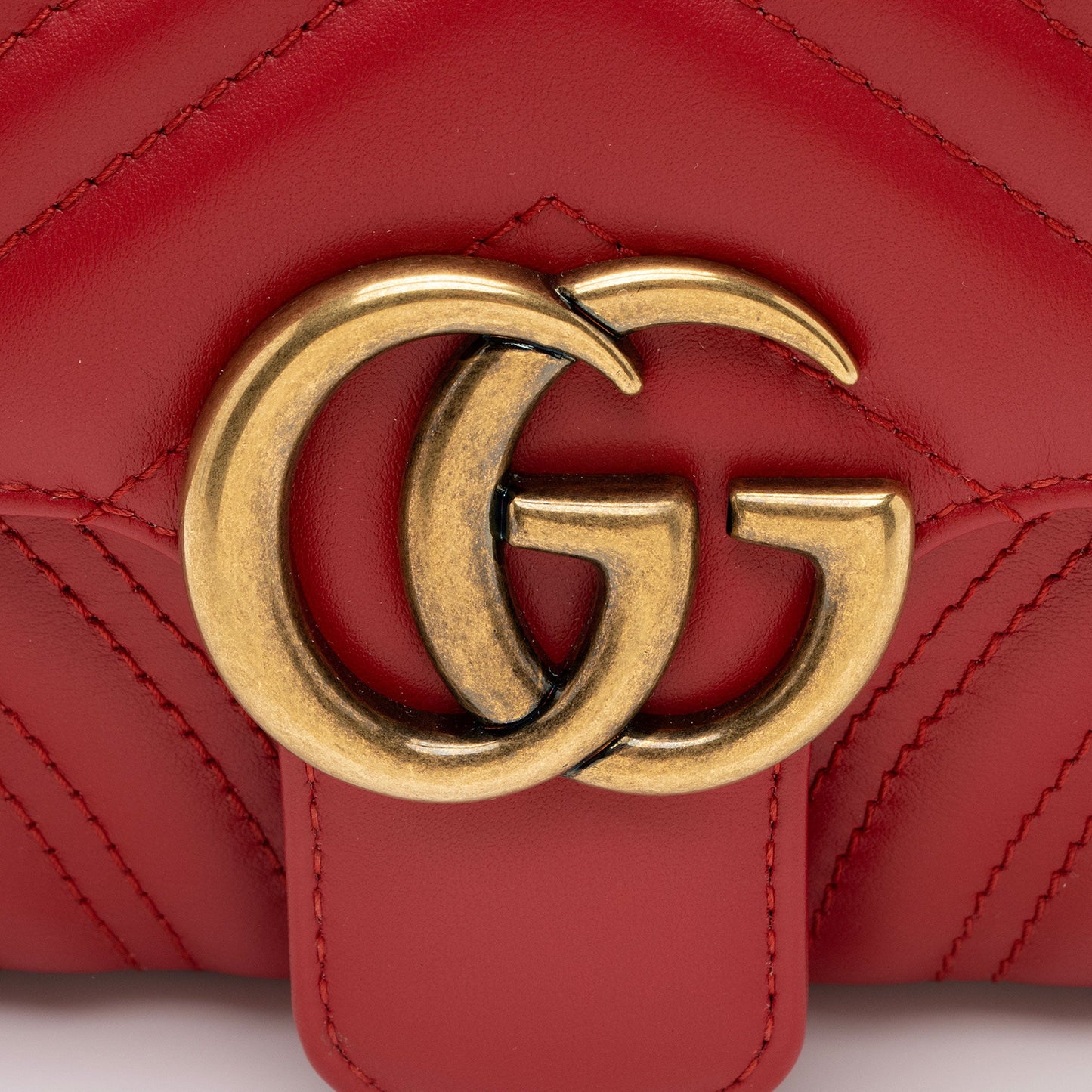 Gucci Matelasse Leather GG Marmont Mini Flap Bag (SHF-w2Ucq0)