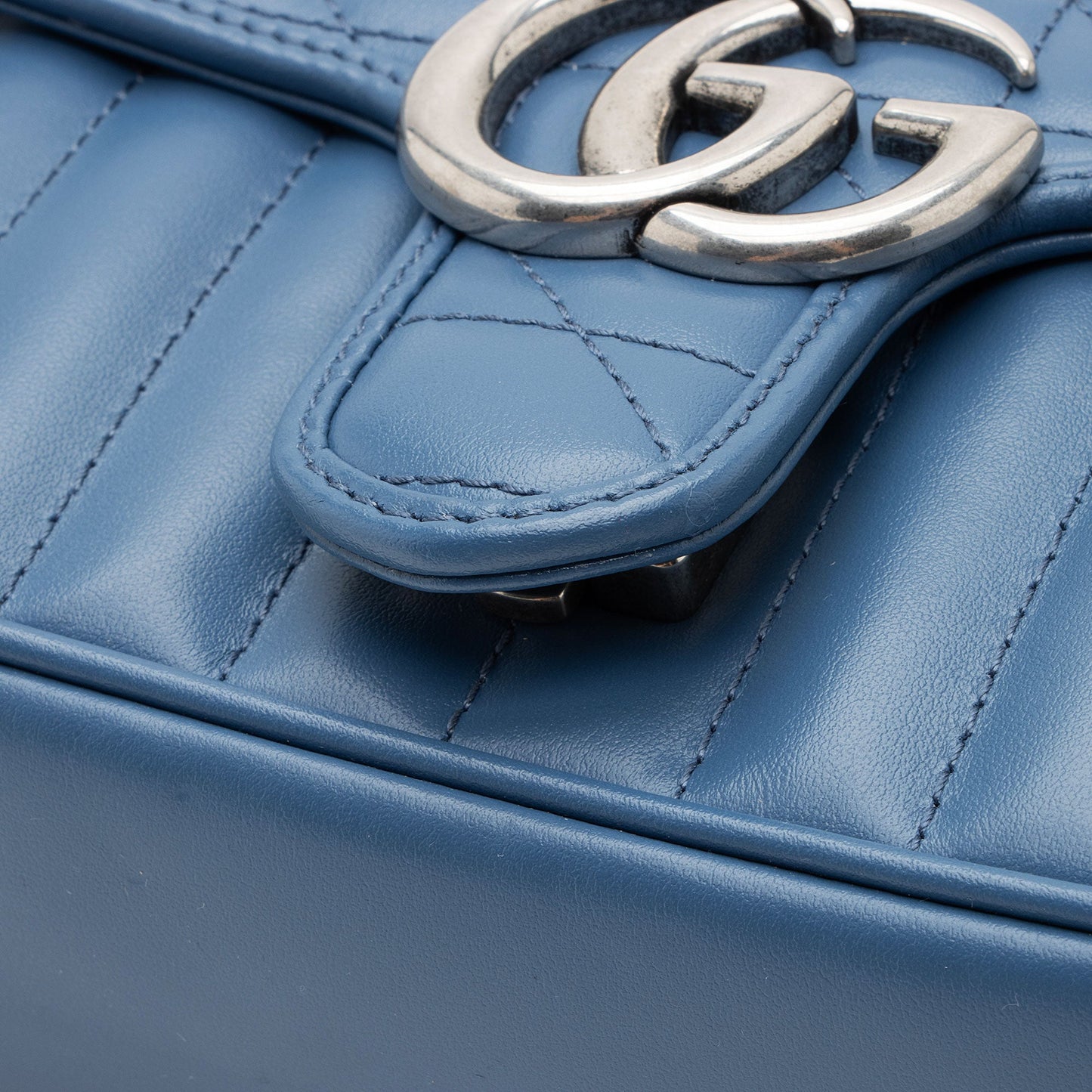 Gucci Mixed Matelasse Leather GG Marmont Mini Flap Bag (SHF-3x0jMH)