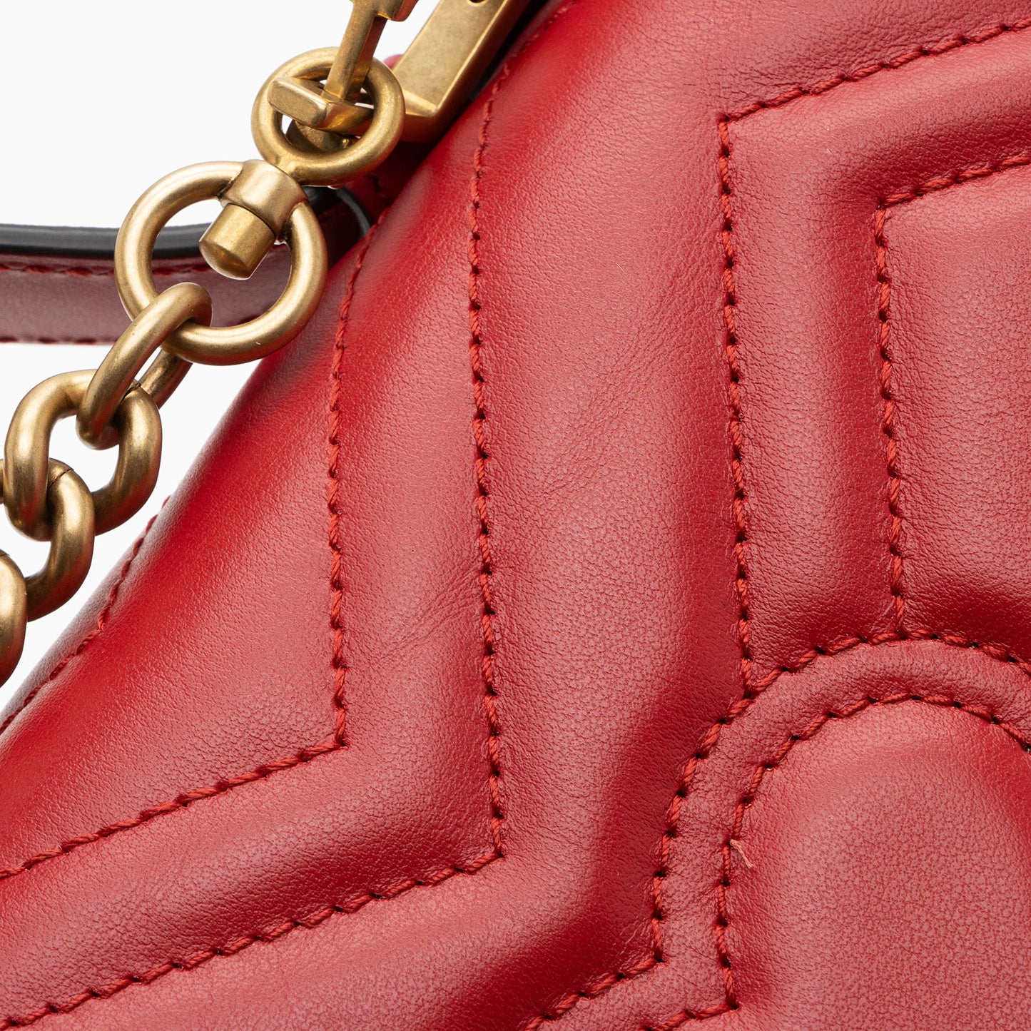 Gucci Matelasse Leather GG Marmont Mini Top Handle (SHF-JQUu1n)
