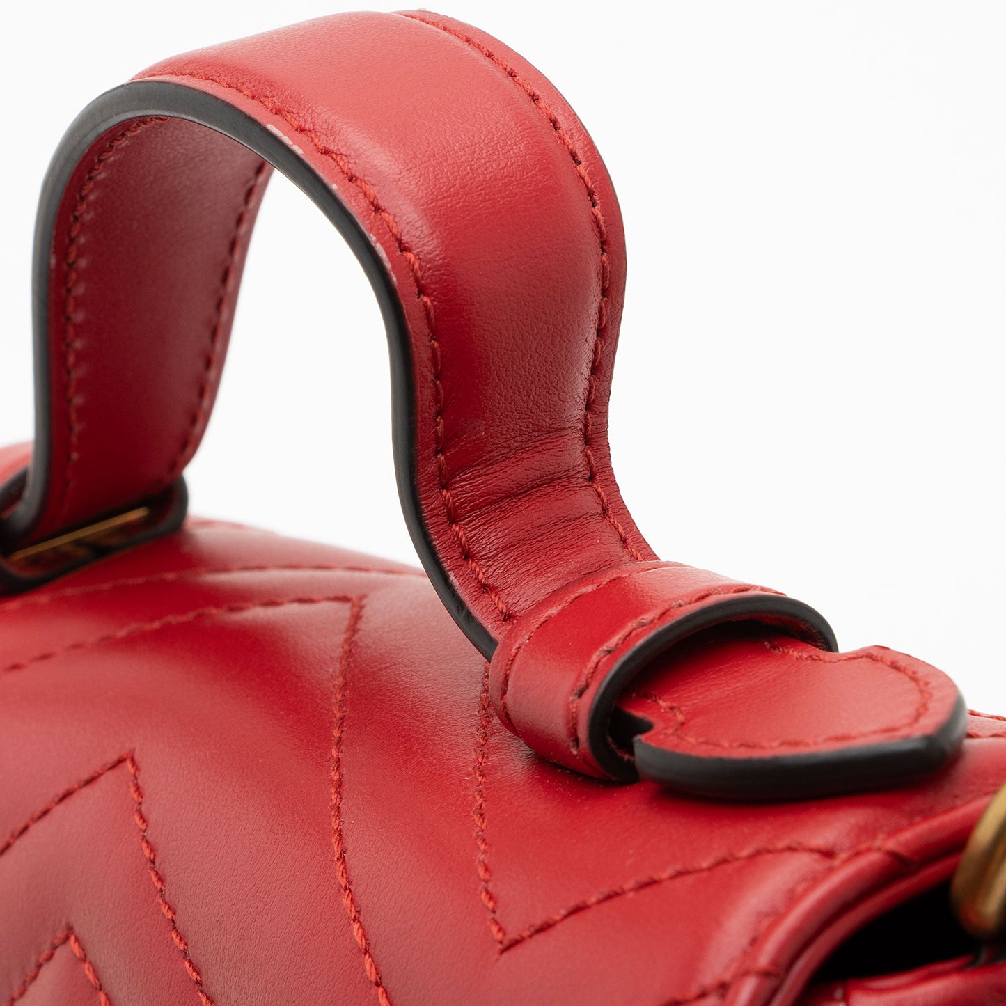 Gucci Matelasse Leather GG Marmont Mini Top Handle (SHF-JQUu1n)