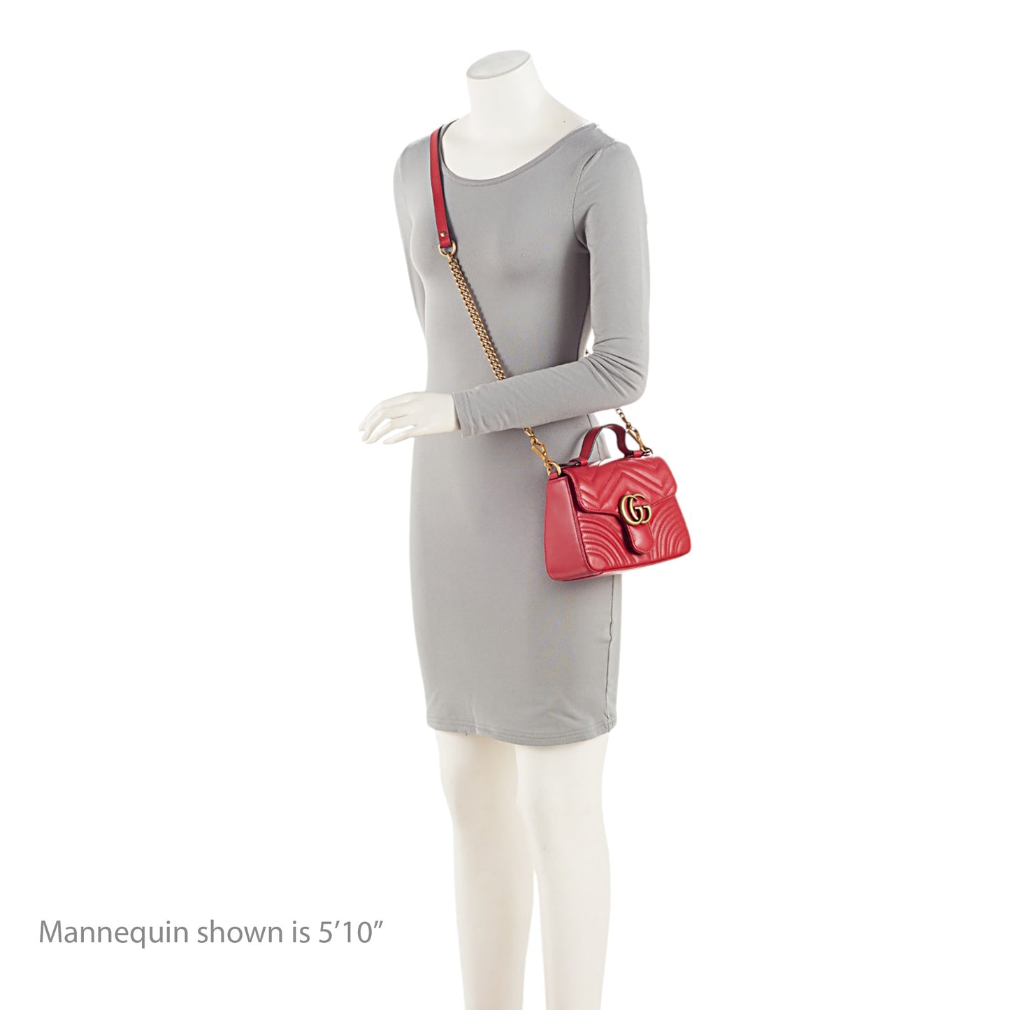 Gucci Matelasse Leather GG Marmont Mini Top Handle (SHF-JQUu1n)