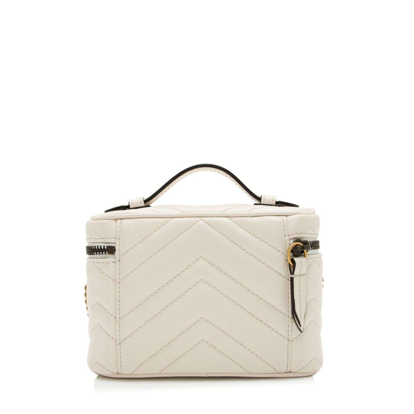 Gucci Matelasse Leather GG Marmont Mini Vanity Top Handle (SHF-OIkIzL)