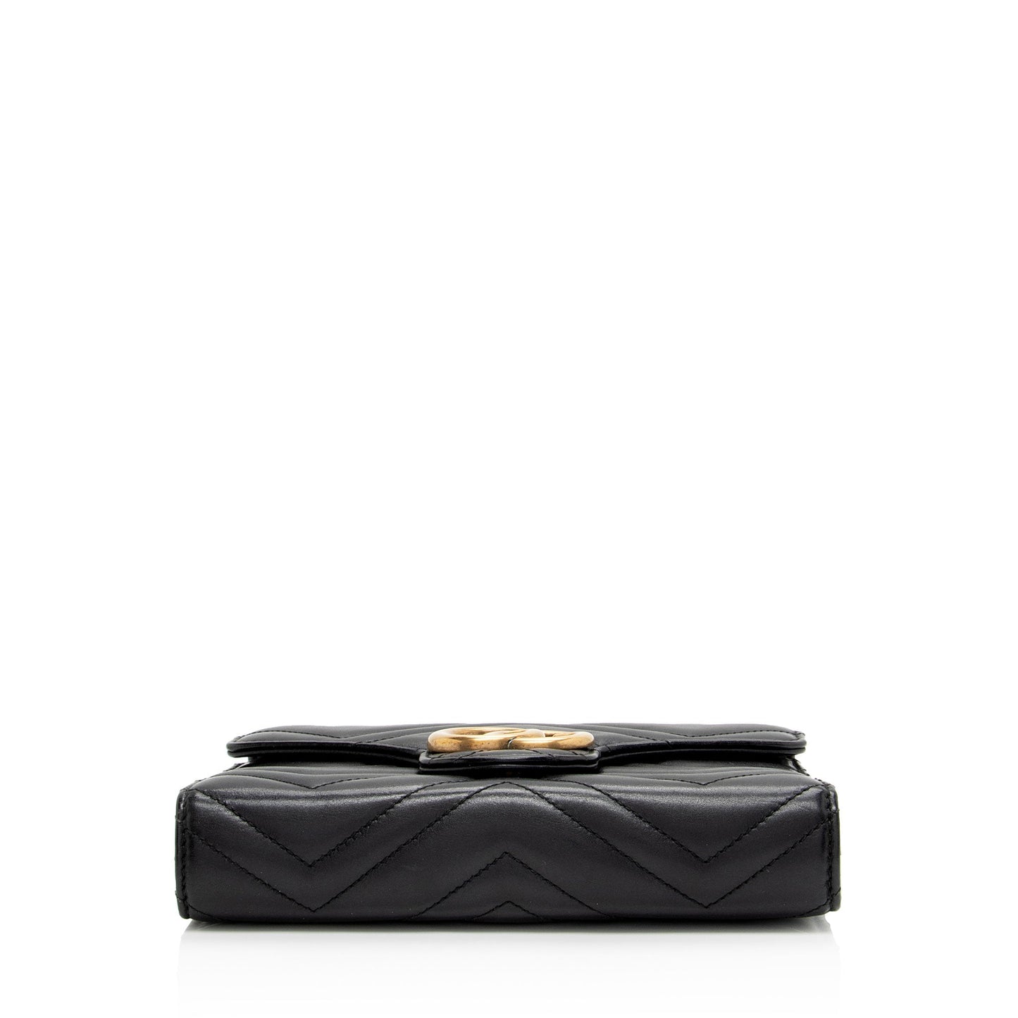 Gucci Matelasse Leather GG Marmont Mini Wallet on Chain Bag (SHF-0WR0OD)
