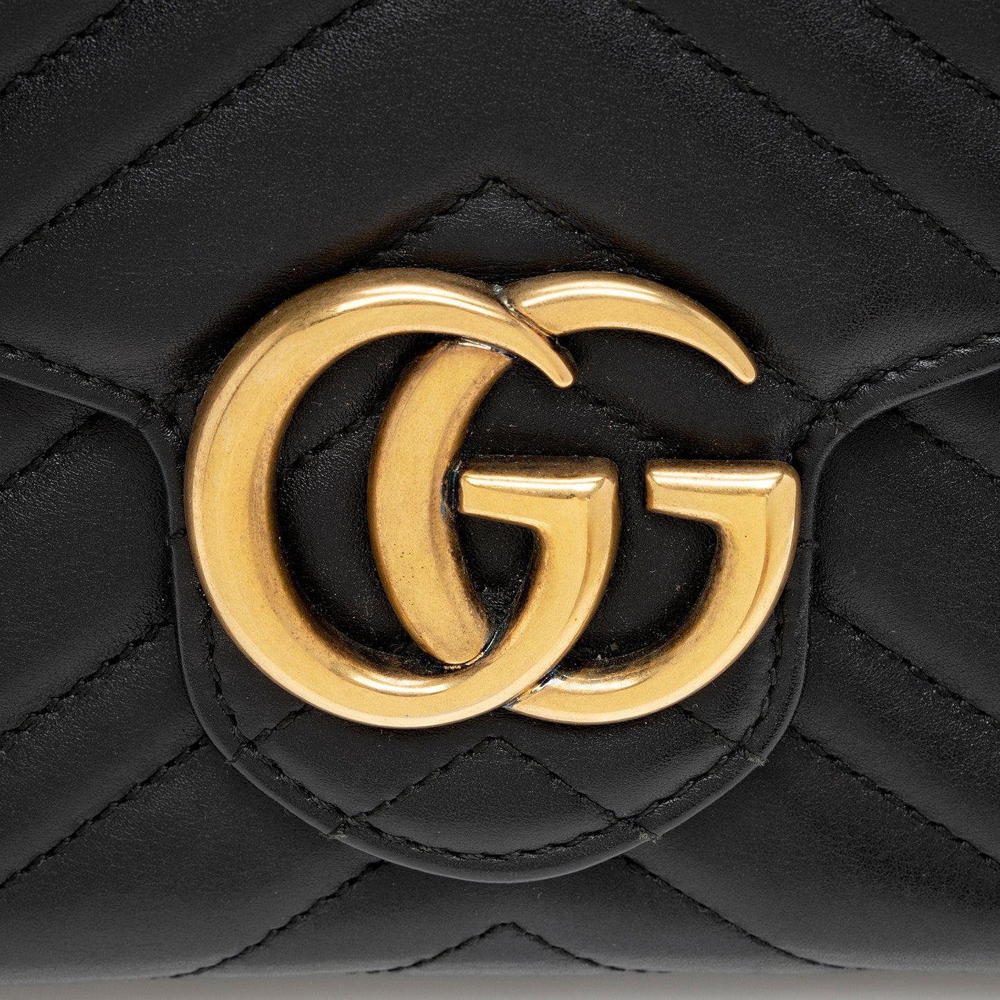 Gucci Matelasse Leather GG Marmont Mini Wallet on Chain Bag (SHF-0WR0OD)