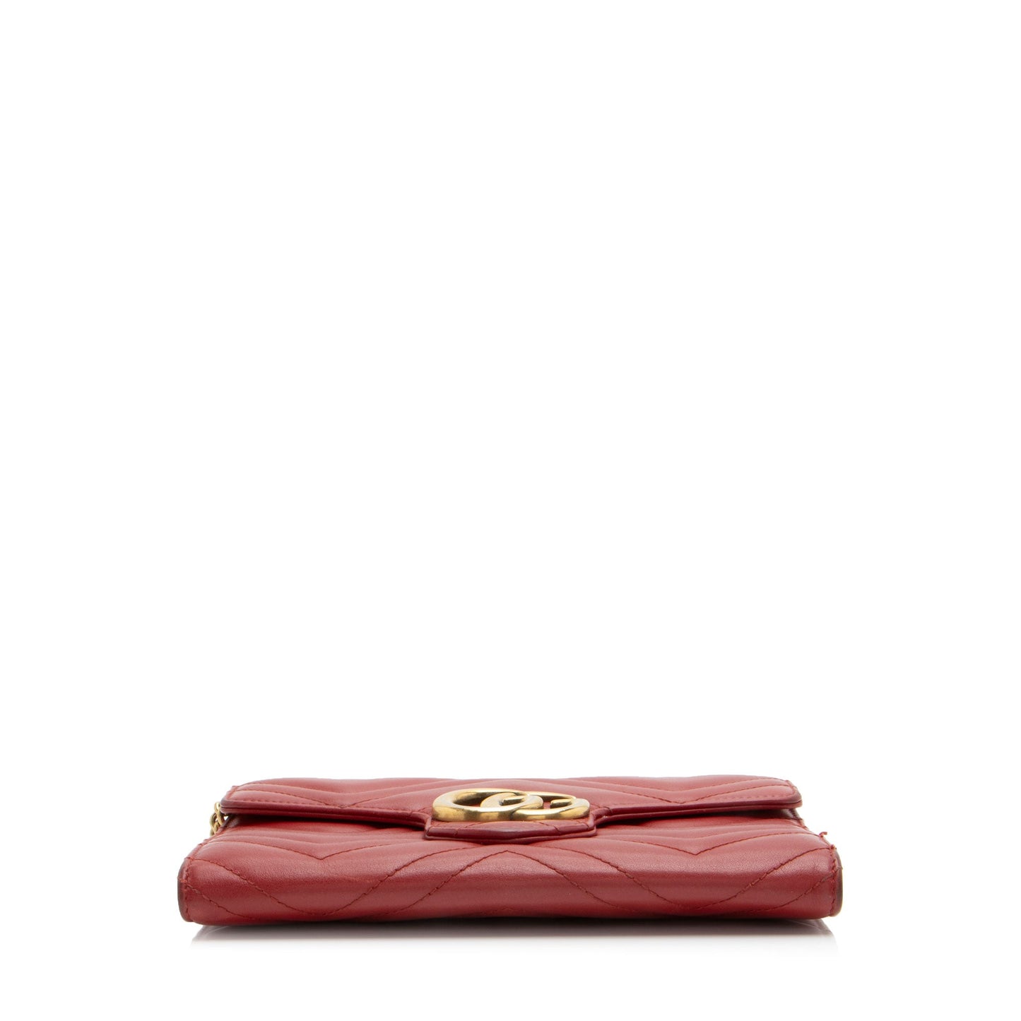 Gucci Matelasse Leather GG Marmont Mini Wallet on Chain