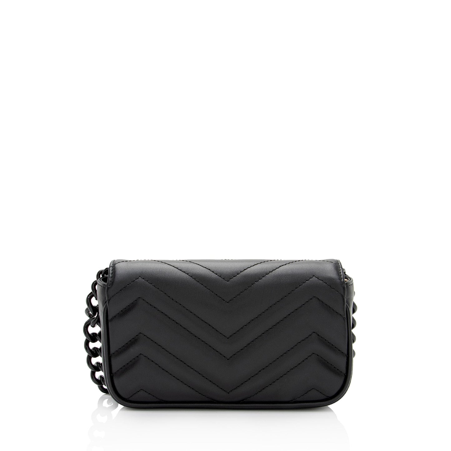 Gucci Matelasse Leather GG Marmont Monochrome Belt Bag (SHF-2itioi)