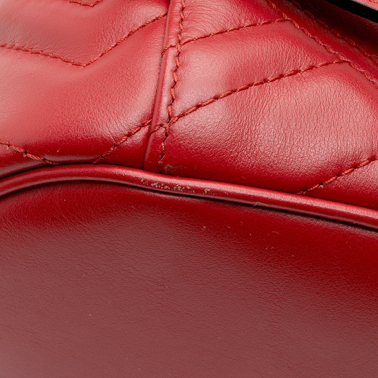 Gucci Matelasse Leather GG Marmont Round Mini Backpack