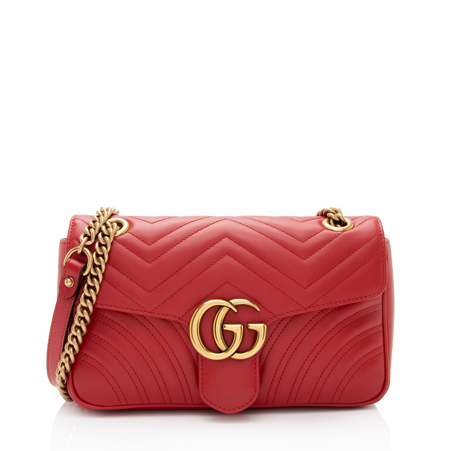 Gucci Matelasse Leather GG Marmont Small Bag (SHF-ijRyek)