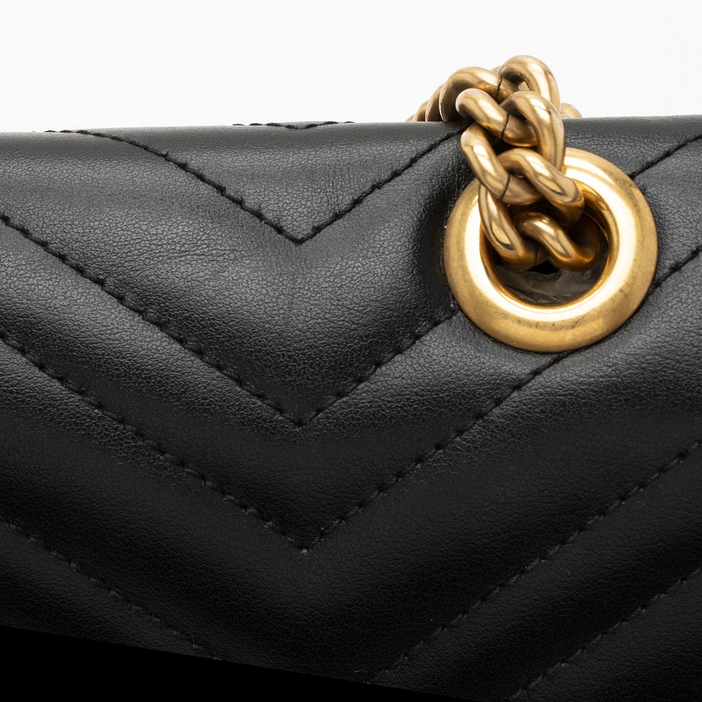 Gucci Matelasse Leather GG Marmont Small Flap Bag (SHF-Bvjama)
