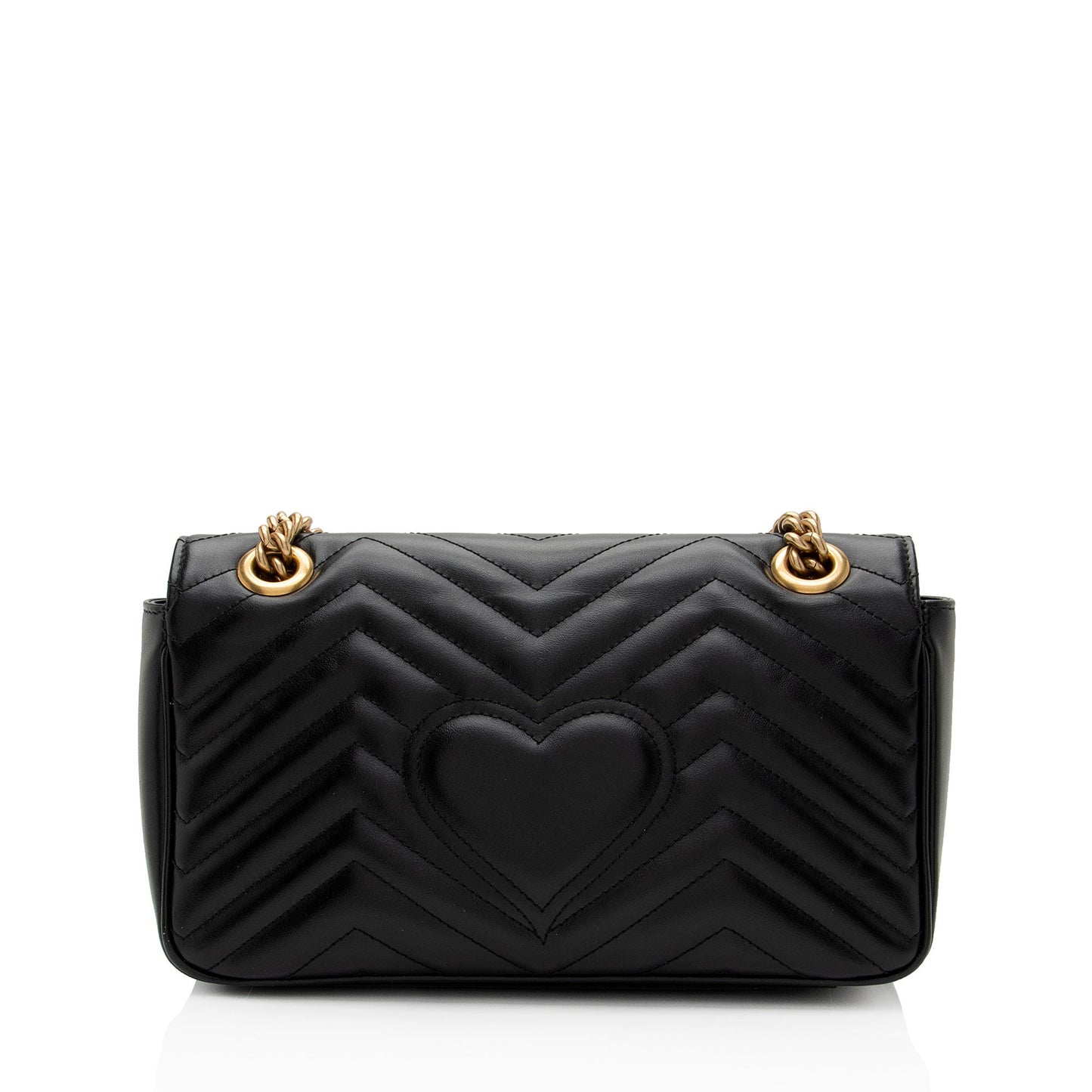 Gucci Matelasse Leather GG Marmont Small Flap Bag (SHF-lcLQ2a)