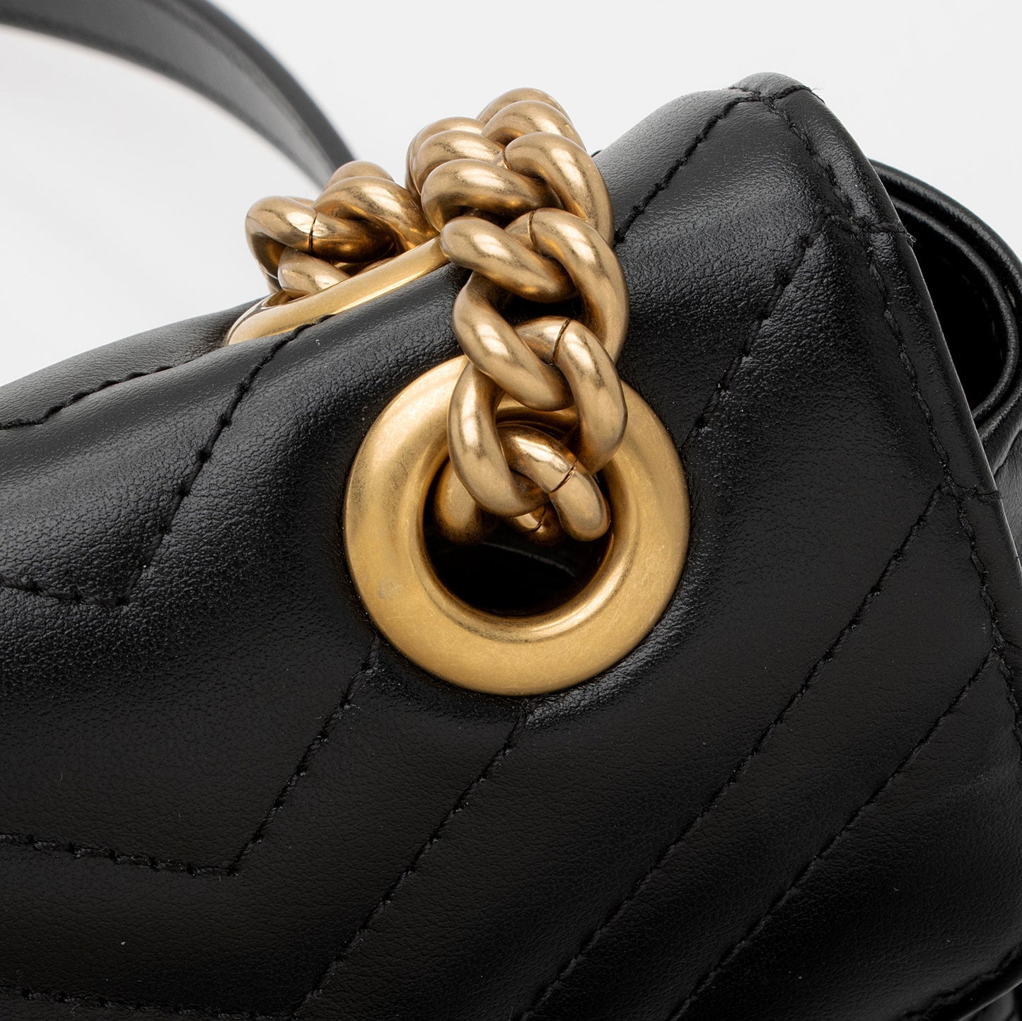 Gucci Matelasse Leather GG Marmont Small Flap Bag (SHF-lcLQ2a)