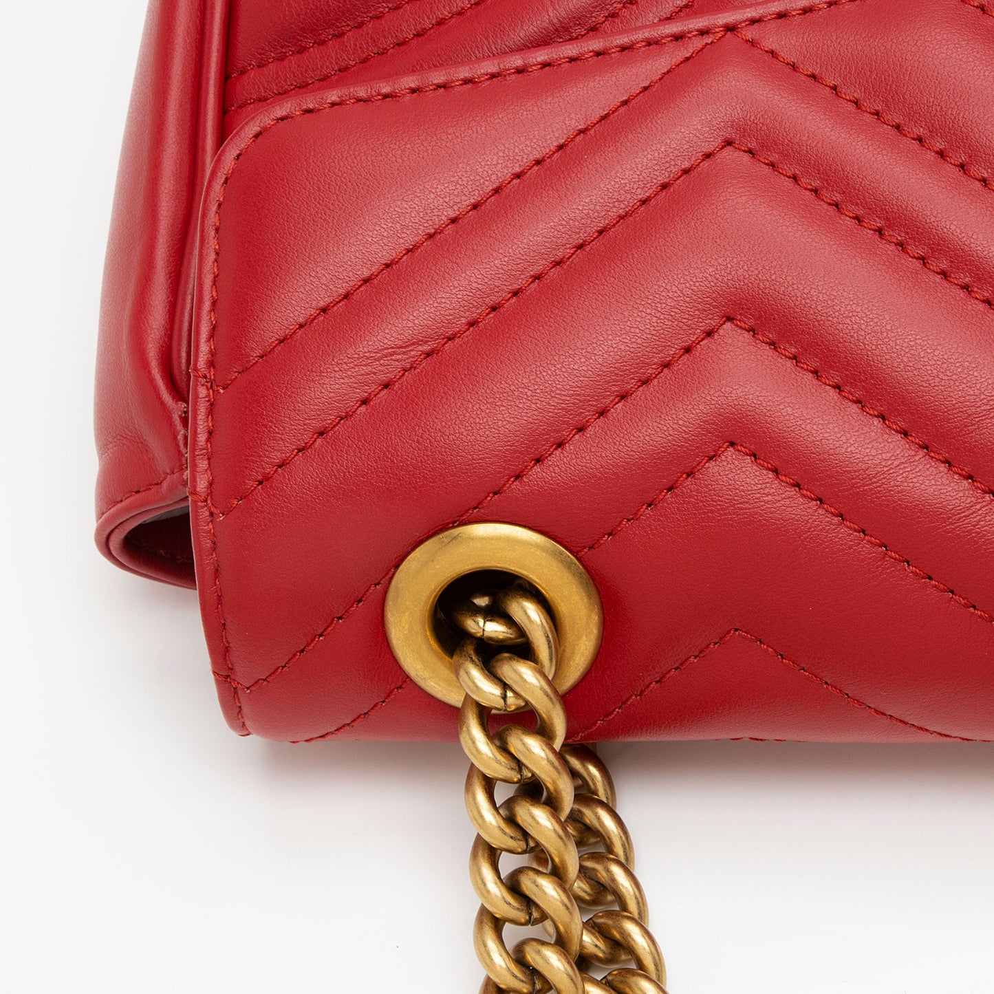 Gucci Matelasse Leather GG Marmont Small Flap Bag
