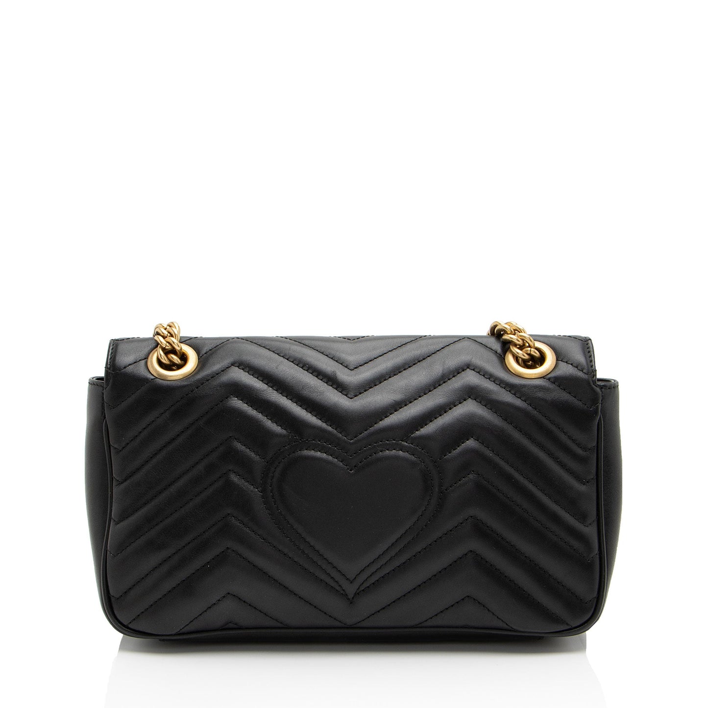 Gucci Matelasse Leather GG Marmont Small Flap Bag (SHF-PLODJy)