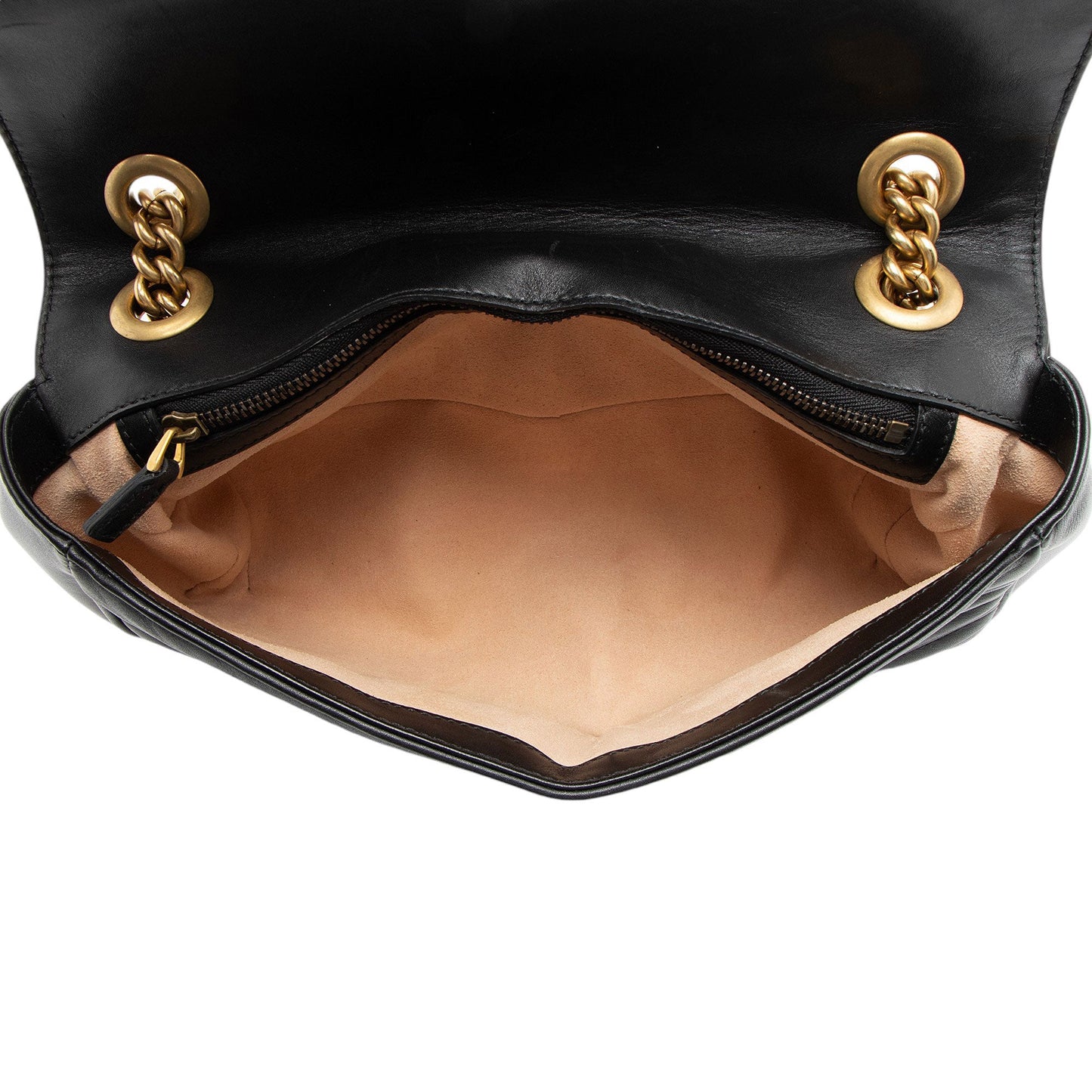 Gucci Matelasse Leather GG Marmont Small Flap Bag (SHF-PLODJy)