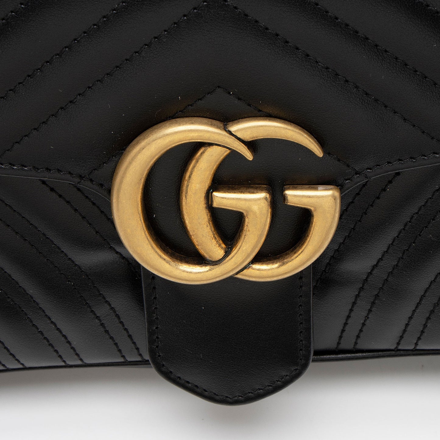 Gucci Matelasse Leather GG Marmont Small Flap Bag (SHF-gHIYfO)