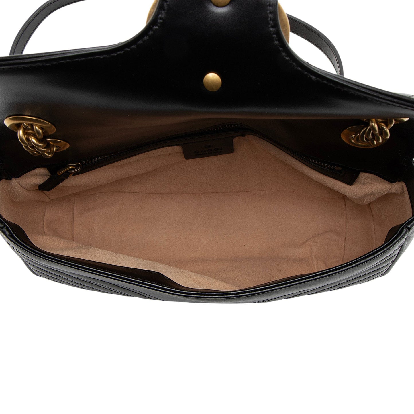 Gucci Matelasse Leather GG Marmont Small Flap Bag (SHF-gHIYfO)