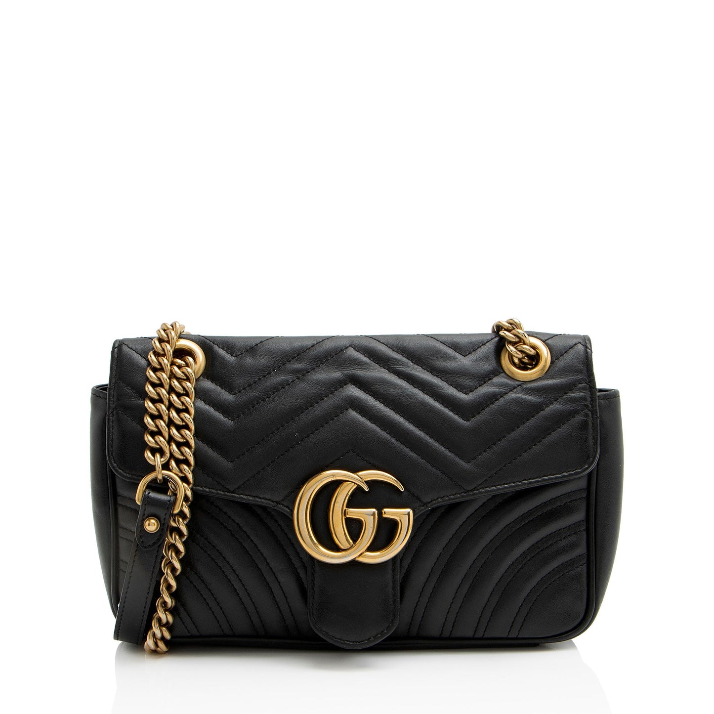 Gucci Matelasse Leather GG Marmont Medium Flap Bag