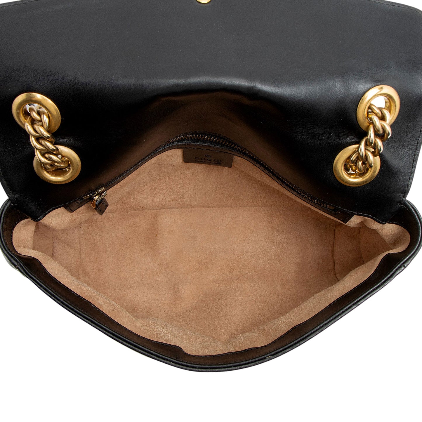 Gucci Matelasse Leather GG Marmont Medium Flap Bag