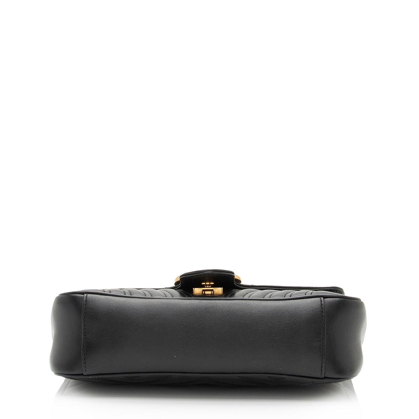 Gucci Matelasse Leather GG Marmont Small Flap Shoulder Bag (SHF-IkiGIu)