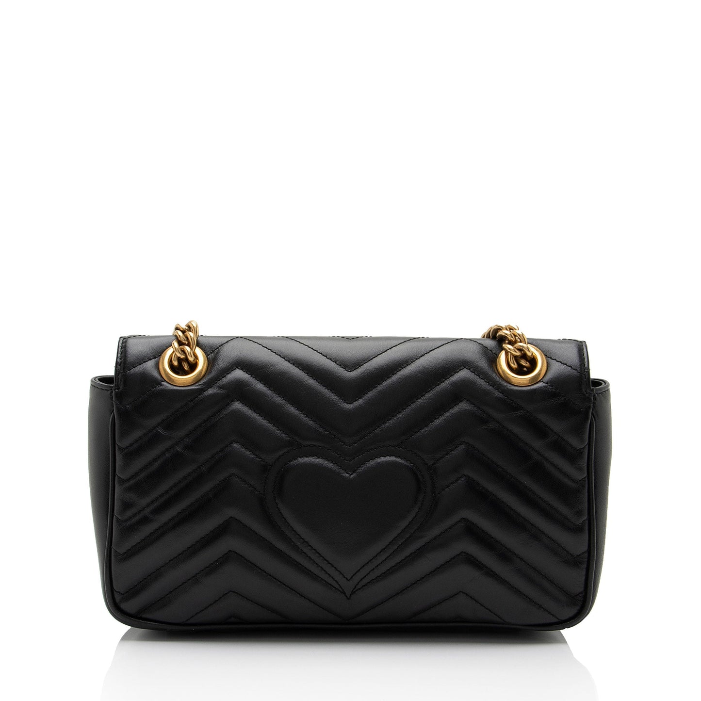 Gucci Matelasse Leather GG Marmont Small Flap Shoulder Bag (SHF-5zif5r)