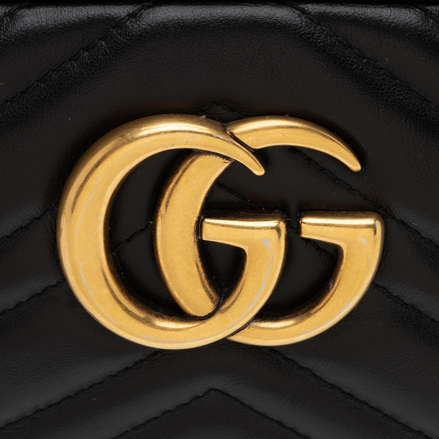 Gucci Matelasse Leather GG Marmont Small Shoulder Bag (SHF-no6urc)