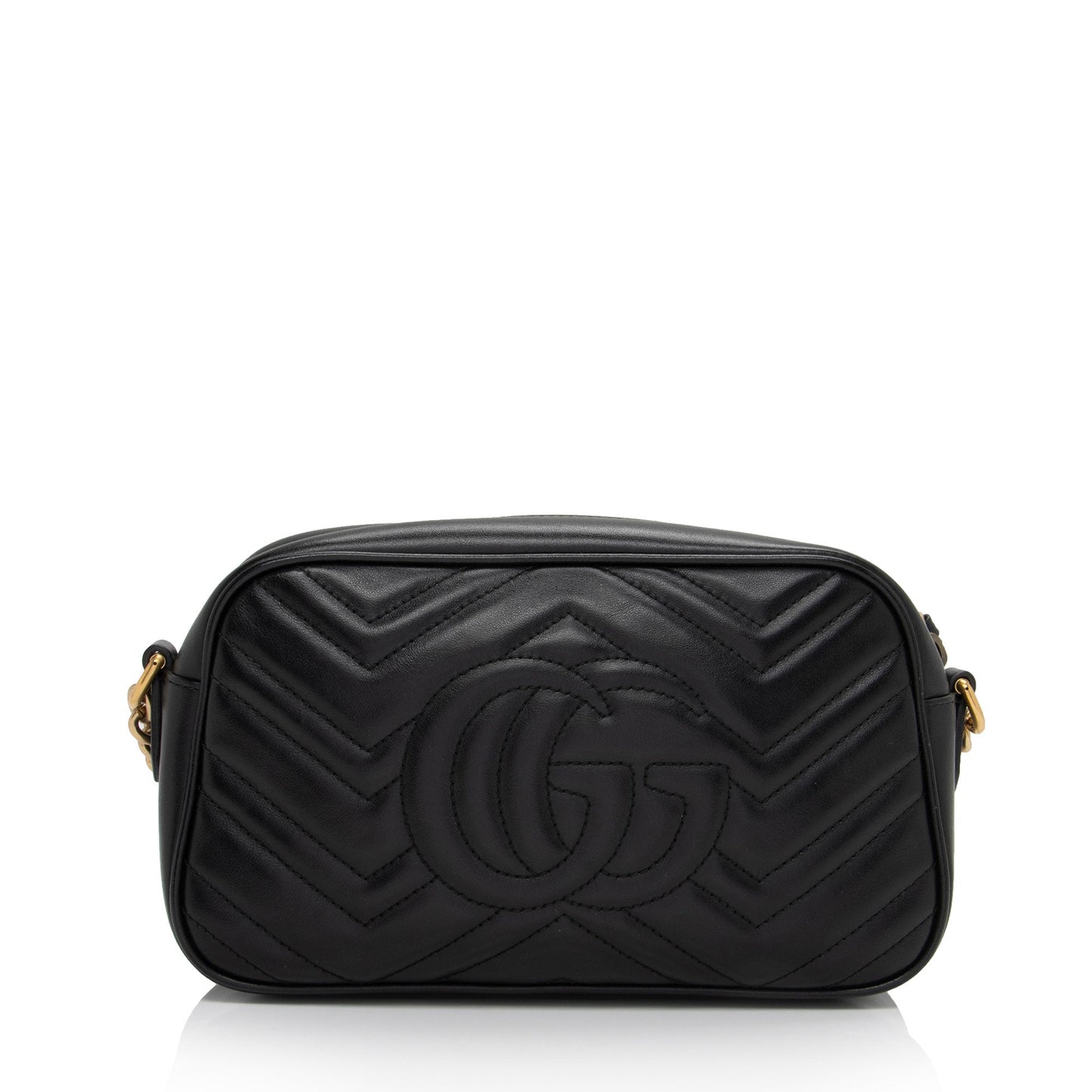 Gucci Matelasse Leather GG Marmont Small Shoulder Bag (SHF-cvEak8)