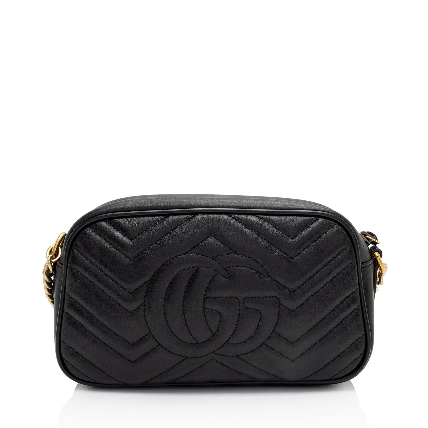 Gucci Matelasse Leather GG Marmont Small Shoulder Bag (SHF-3o6xQ1)