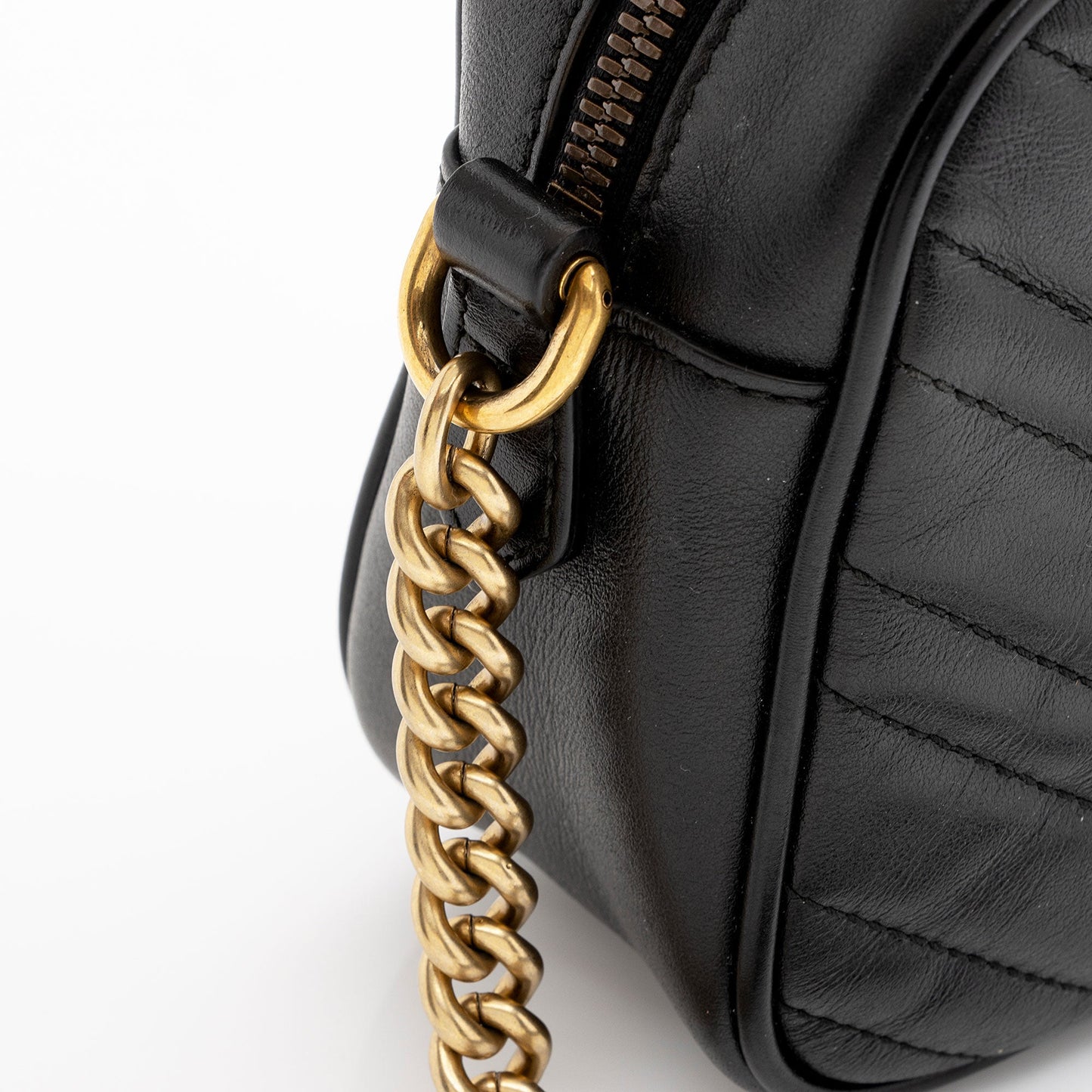 Gucci Matelasse Leather GG Marmont Small Shoulder Bag (SHF-3o6xQ1)