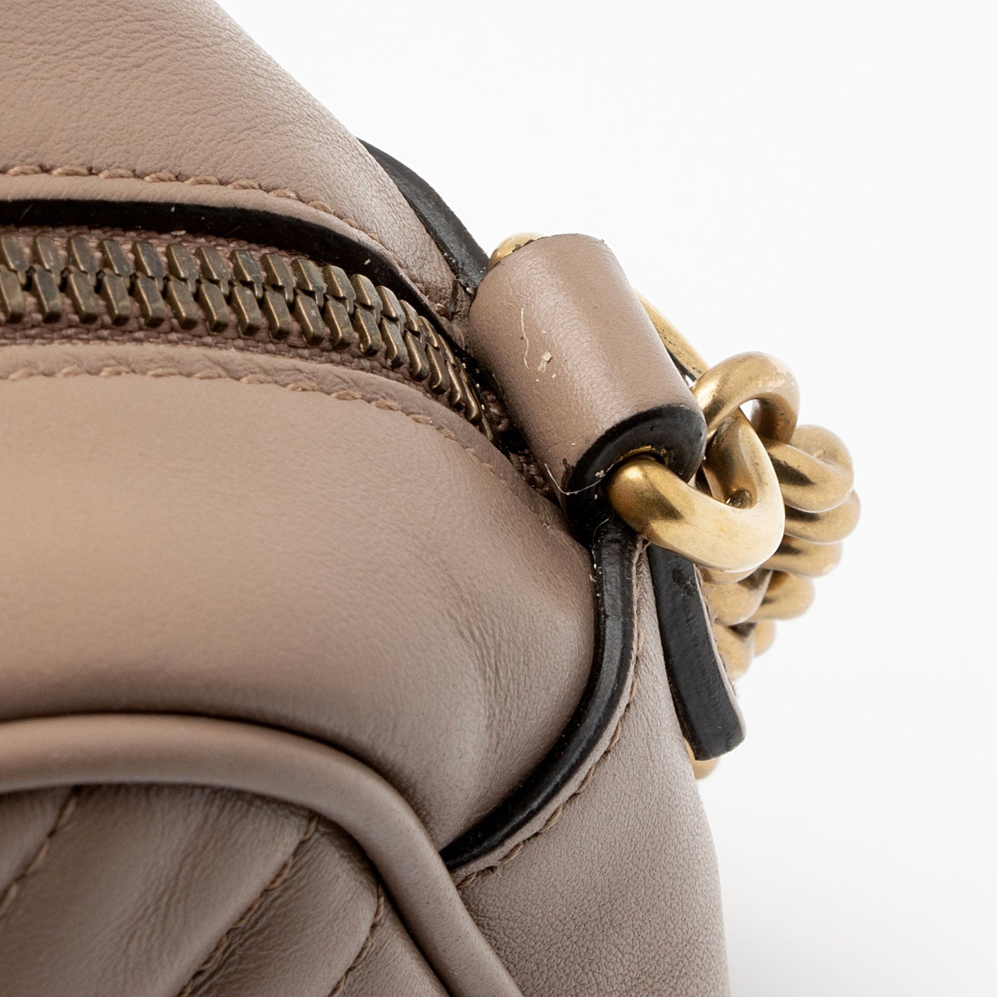 Gucci Matelasse Leather GG Marmont Small Shoulder Bag (SHF-LVfFFC)
