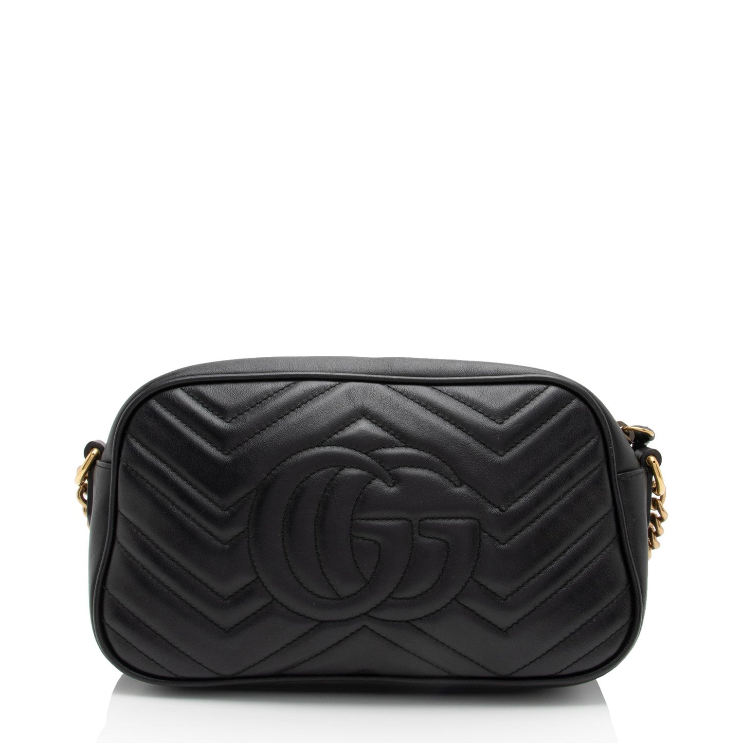 Gucci Matelasse Leather GG Marmont Small Shoulder Bag (SHF-Hle45u)