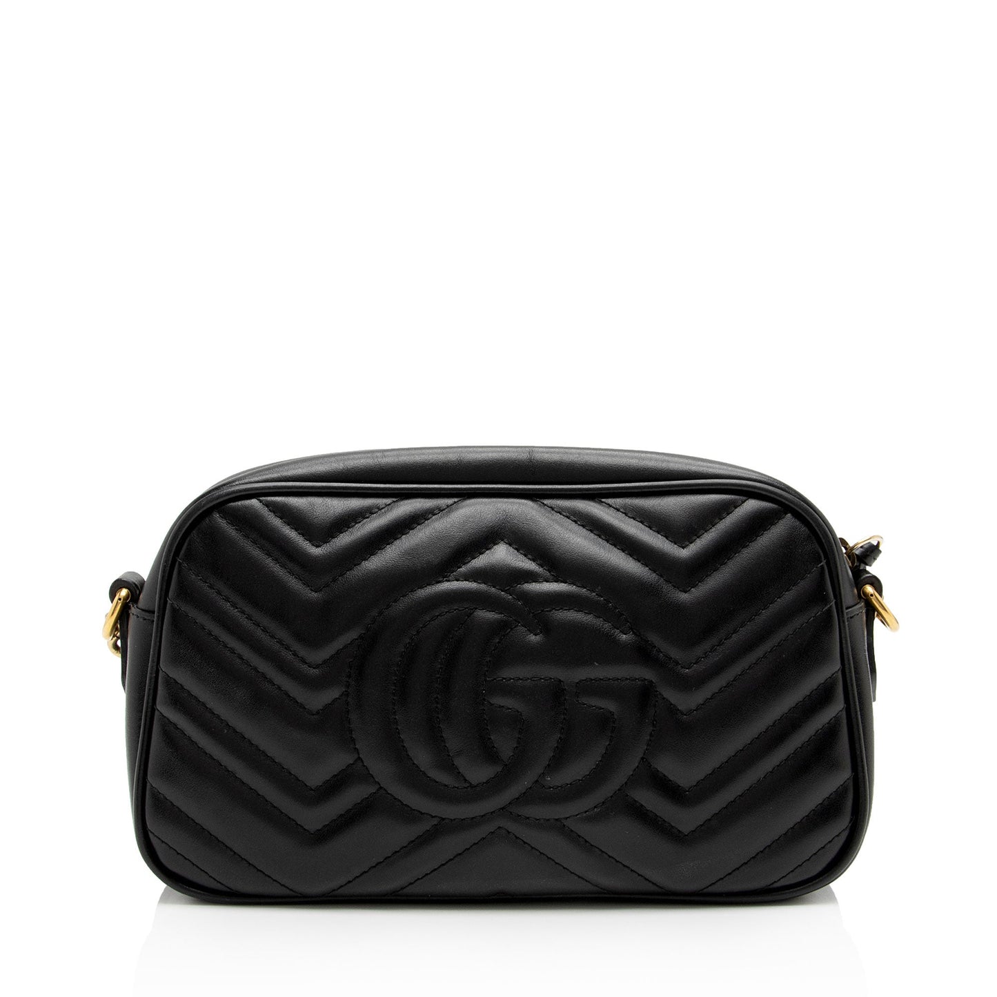 Gucci Matelasse Leather GG Marmont Small Shoulder Bag (SHF-FVS5c3)