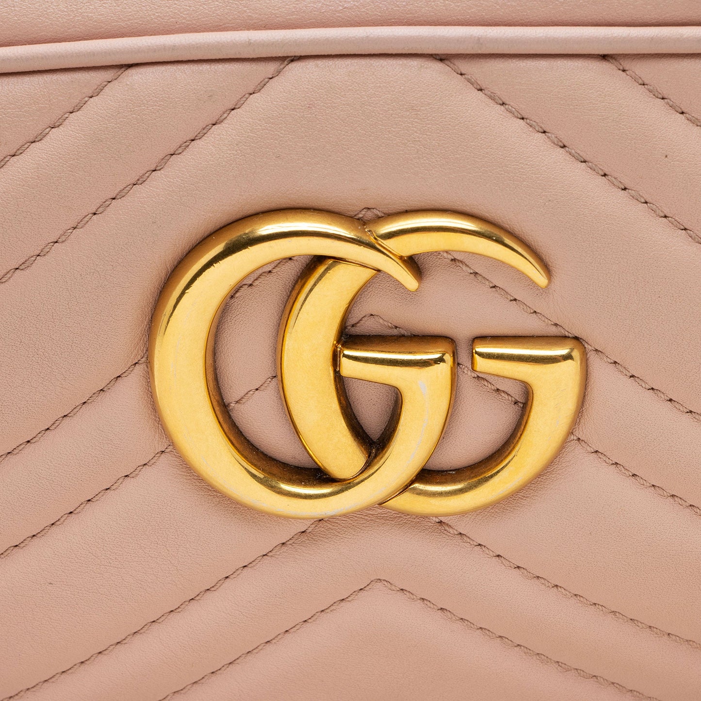 Gucci Matelasse Leather GG Marmont Small Shoulder Bag (SHF-2jUw44)