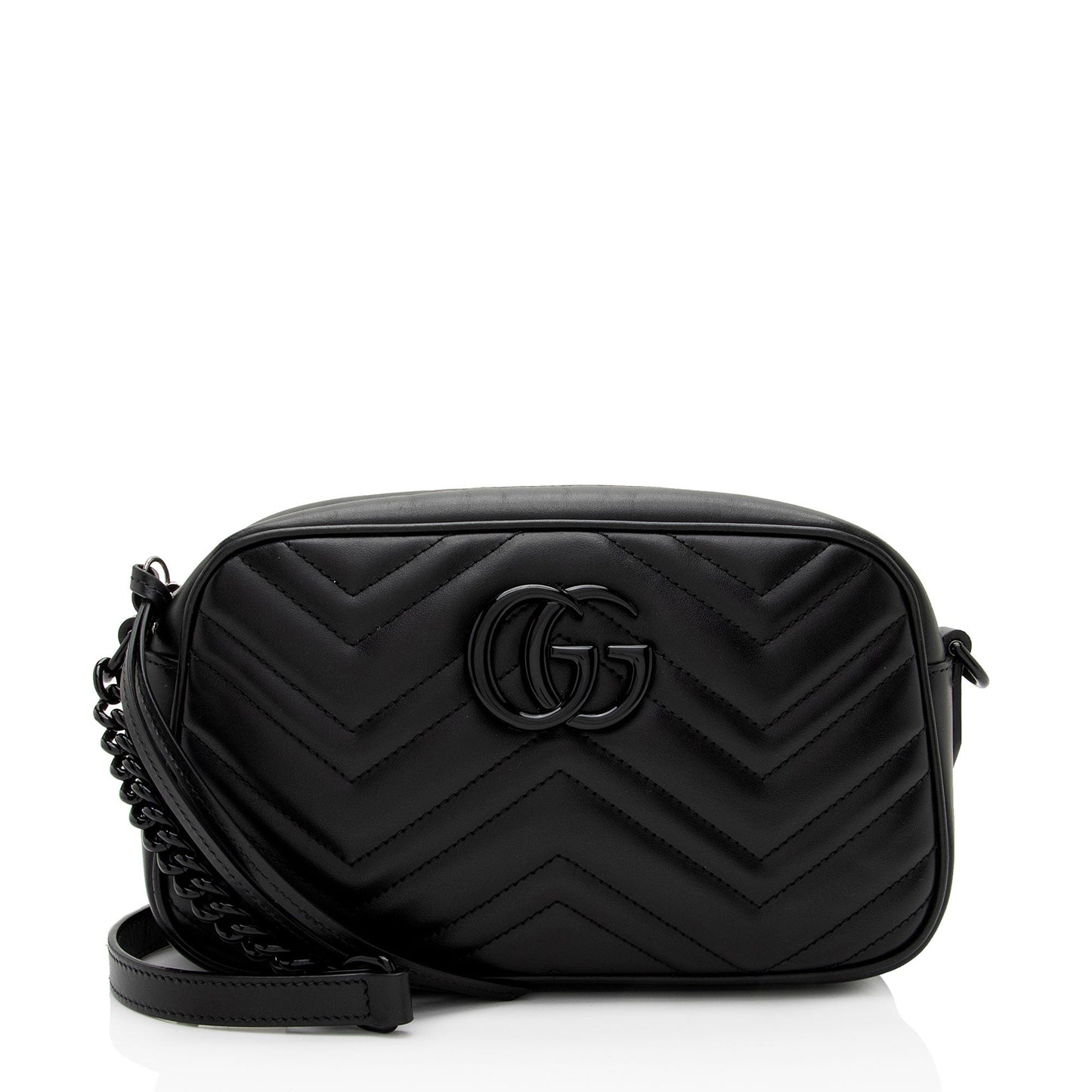 Gucci Matelasse Leather GG Marmont Small Shoulder Bag (SHF-sIFM1C)