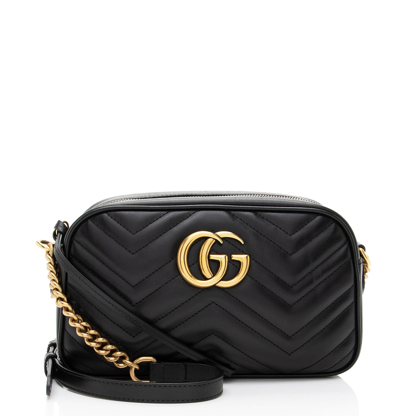 Gucci Matelasse Leather GG Marmont Small Shoulder Bag