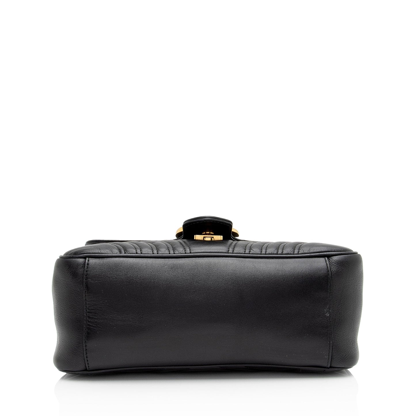 Gucci Matelasse Leather GG Marmont Small Top Handle Bag (SHF-GI9xgN)