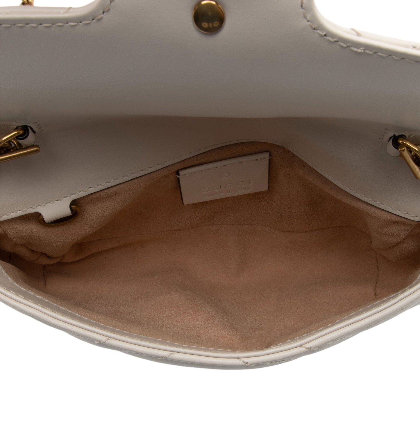 Gucci Matelasse Leather GG Marmont Super Mini Flap Bag (SHF-4vMIDn)