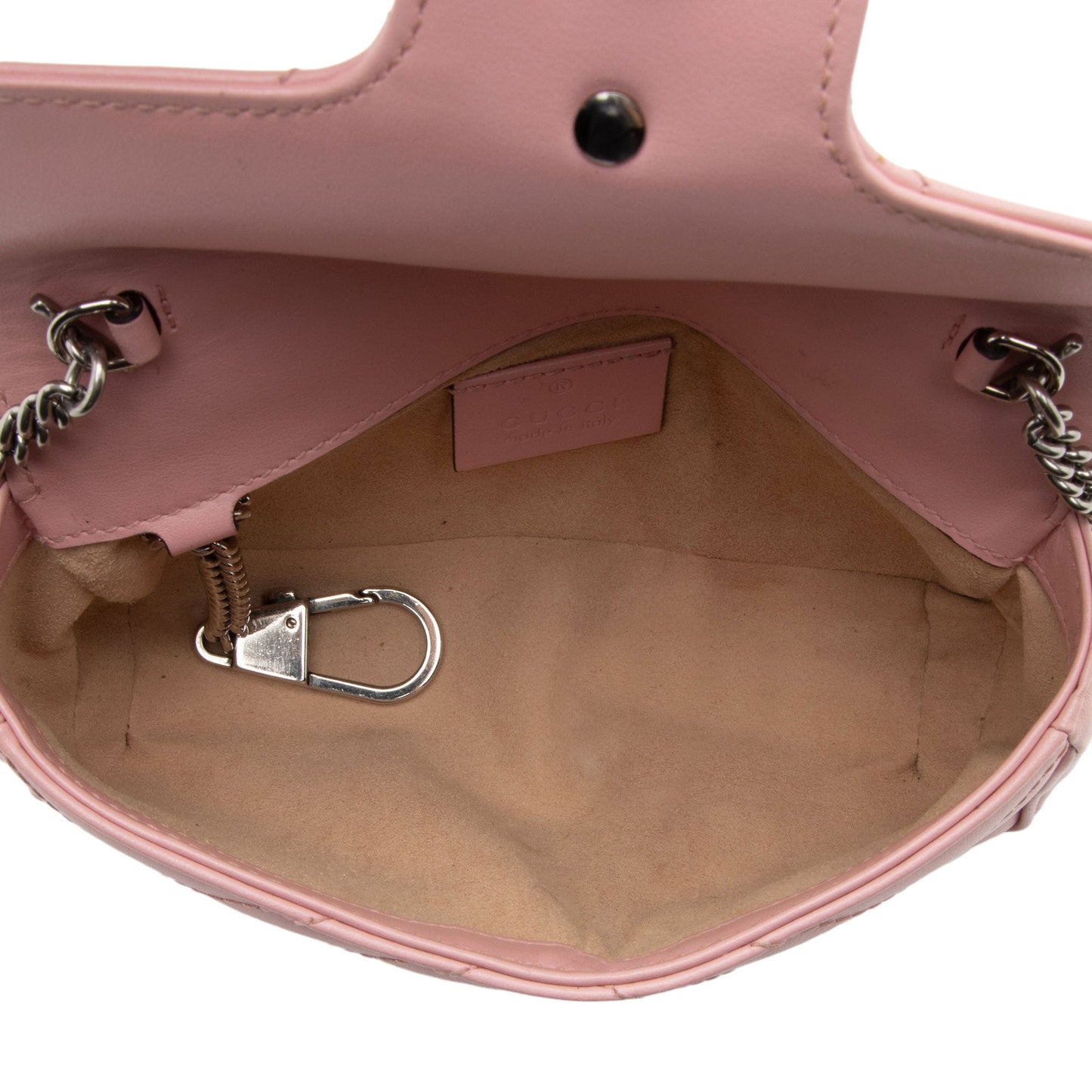 Gucci Matelasse Leather GG Marmont Super Mini Flap Bag (SHF-YnNOt3)