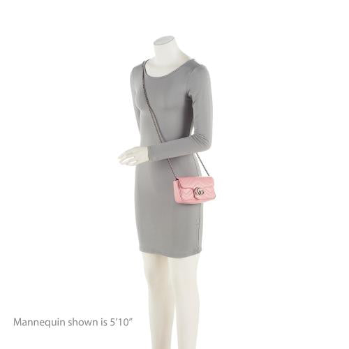 Gucci Matelasse Leather GG Marmont Super Mini Flap Bag (SHF-YnNOt3)
