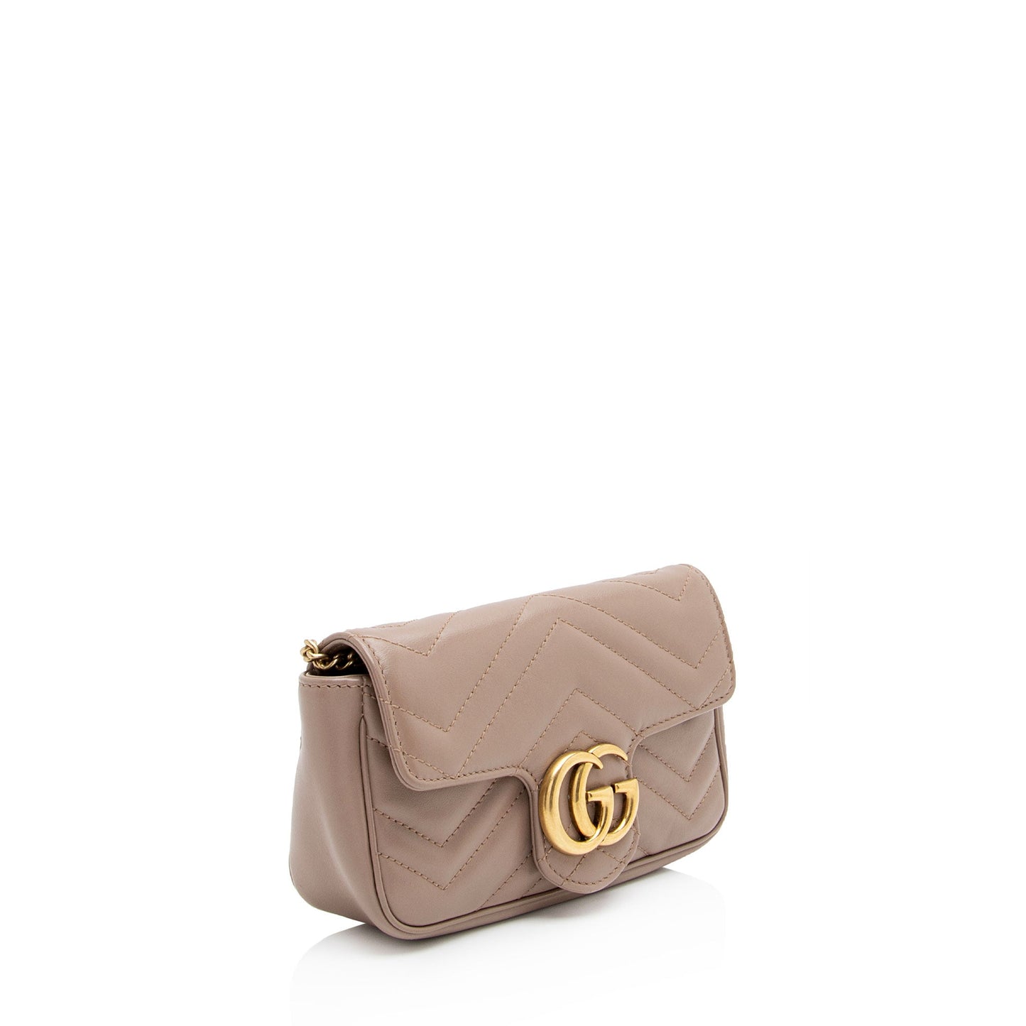 Gucci Matelasse Leather GG Marmont Super Mini Flap Bag - FINAL SALE (SHF-YgIgn9)