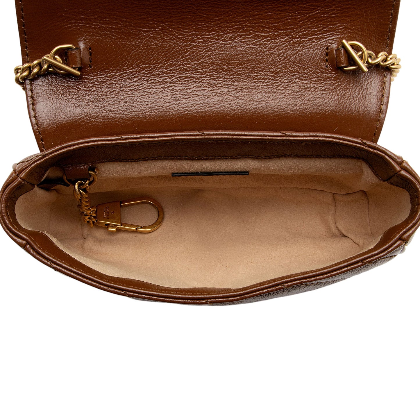 Gucci Matelasse Leather GG Marmont Super Mini Flap Bag (SHF-OIMhbP)