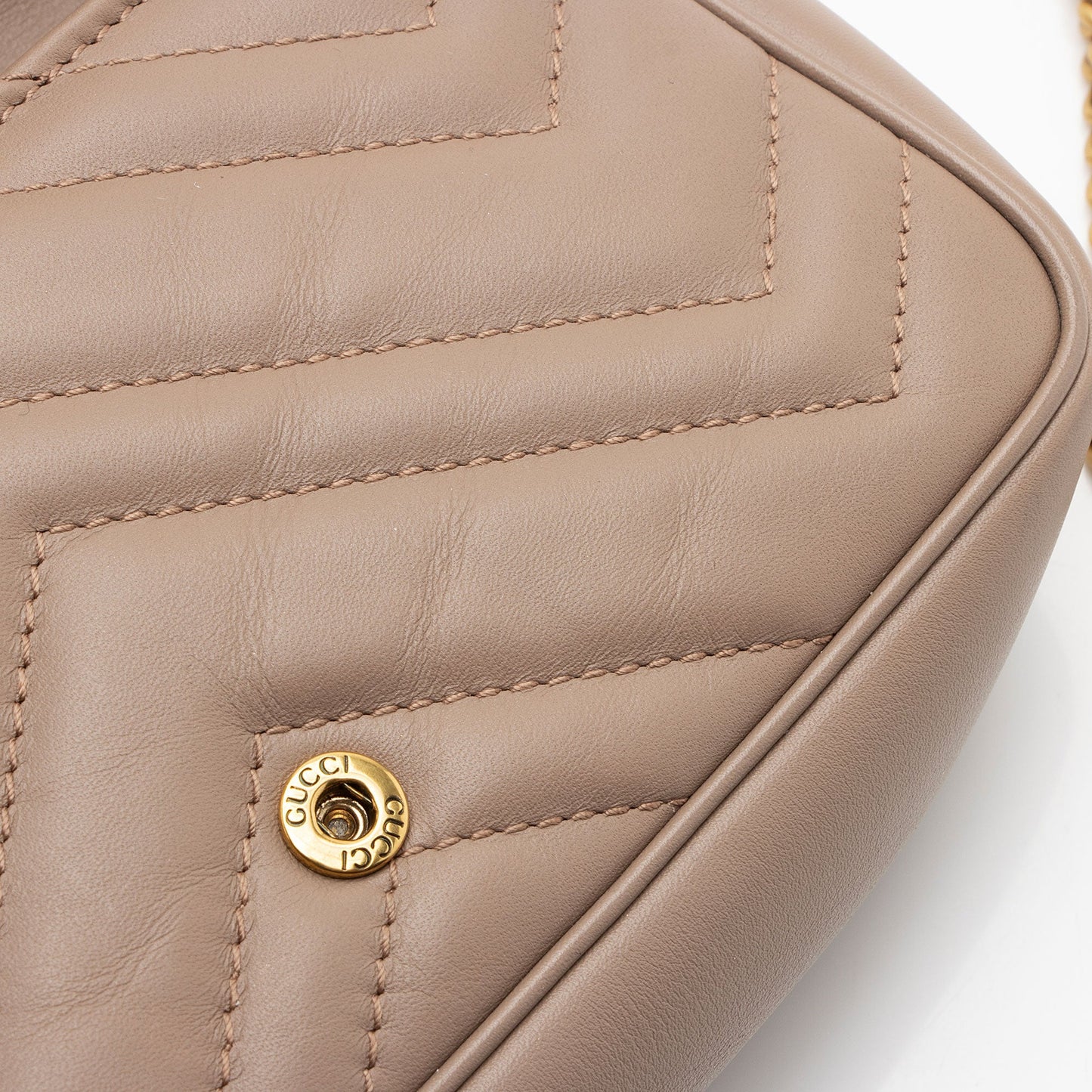 Gucci Matelasse Leather GG Marmont Super Mini Flap Bag