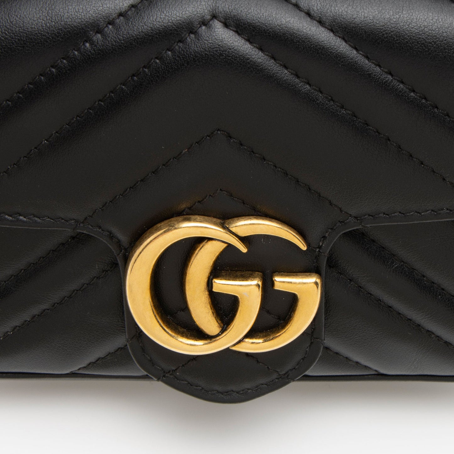 Gucci Matelasse Leather GG Marmont Super Mini Flap Bag (SHF-s0BSa1)