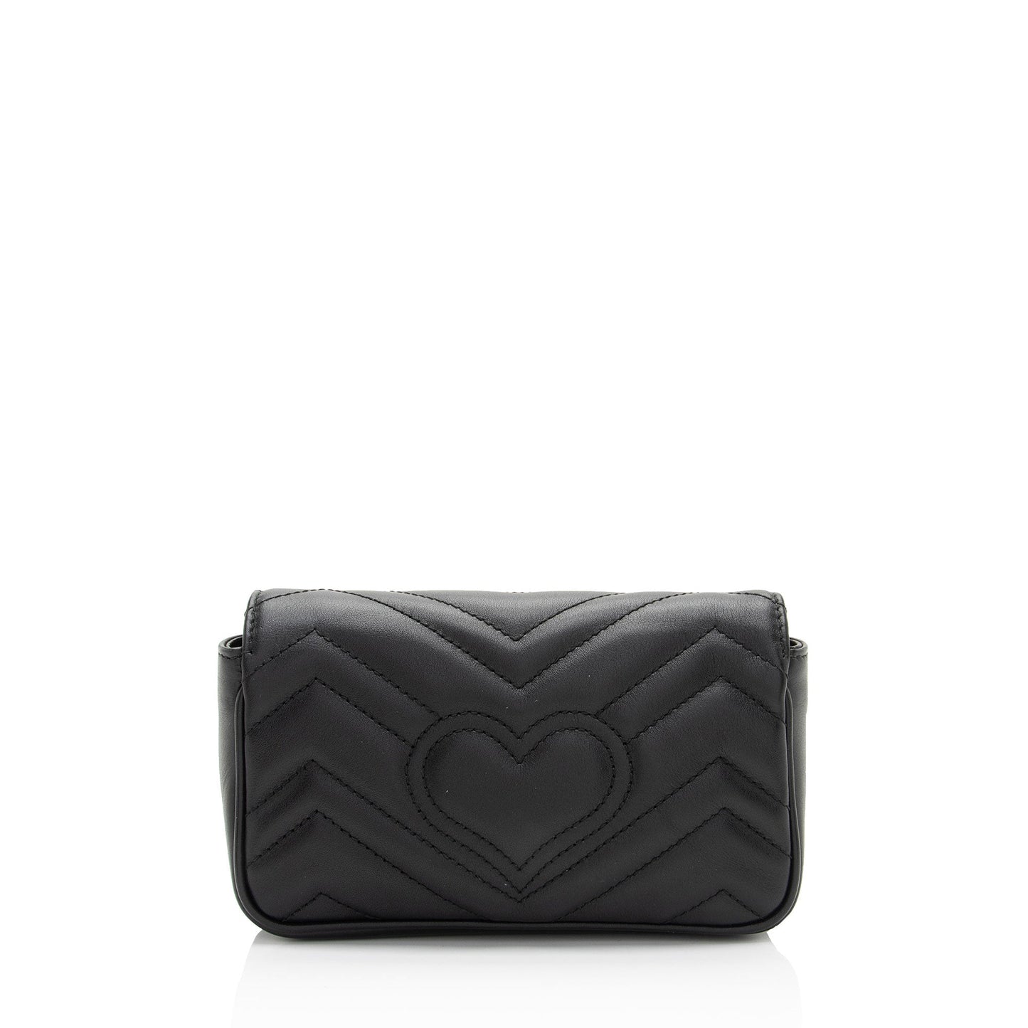 Gucci Matelasse Leather GG Marmont Super Mini Flap Bag (SHF-fWvNlT)