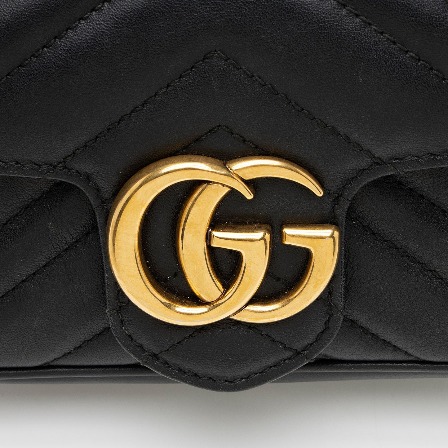 Gucci Matelasse Leather GG Marmont Super Mini Flap Bag (SHF-vdHY2l)