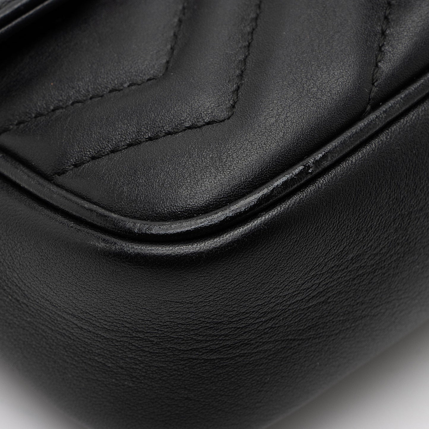 Gucci Matelasse Leather GG Marmont Super Mini Flap Bag
