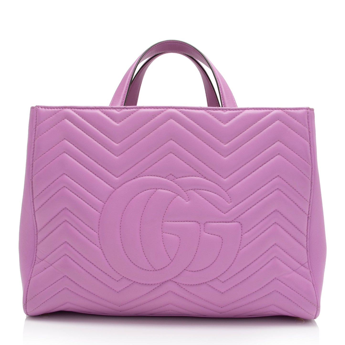 Gucci Matelasse Leather GG Marmont Top Handle Medium Satchel (SHF-sAnFMF)